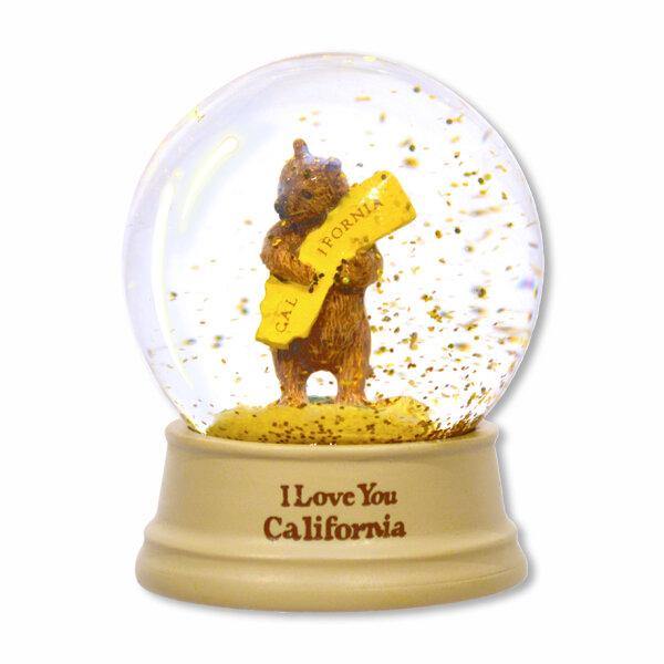 California Bear Hug - Mini Snow Globe - Very Ventura Gift Shop & Gallery