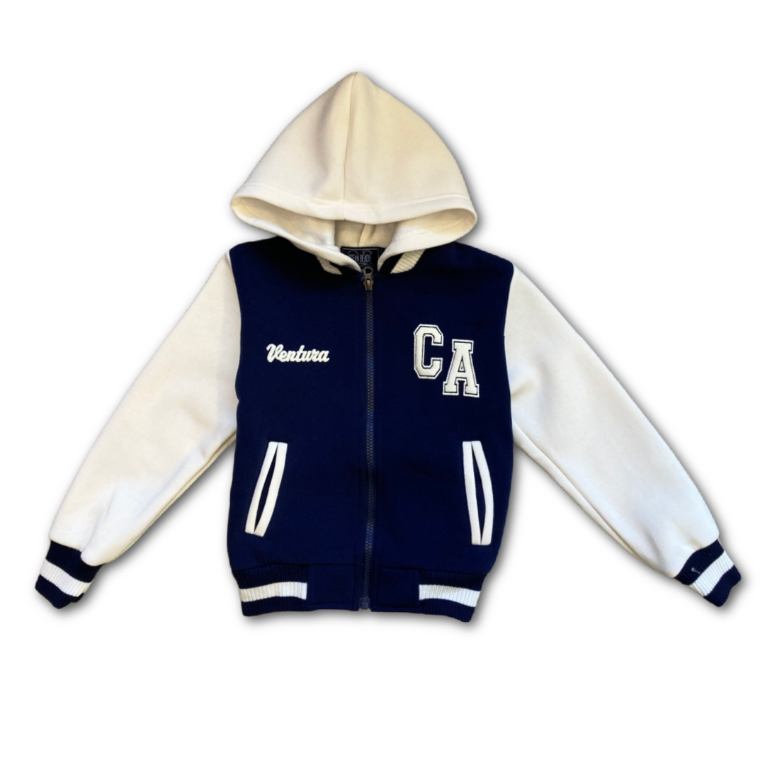 Youth Varsity Navy Full Zip Hoody – Very Ventura Gift Shop Gallery