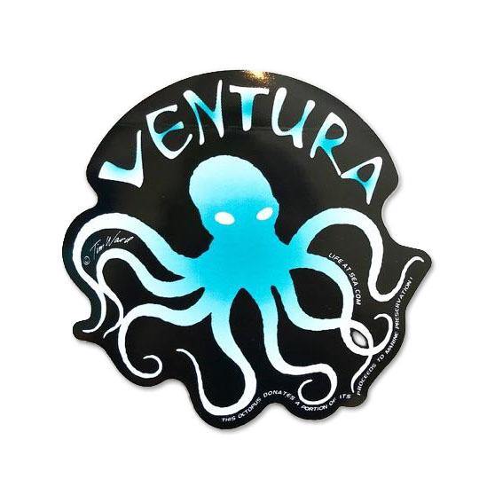 Blue Octopus Ventura Sticker - Very Ventura Gift Shop & Gallery